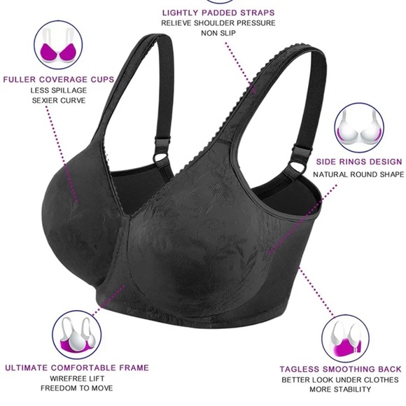 Full coverage wire Free Bra - Picture 3 of 5